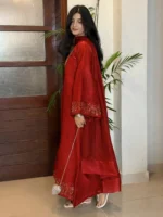 OR COUTURE Kaida Dress RED - Image 3