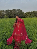 Sijal and Samaha Hot Pink Farshi - Image 5
