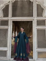 THE AFFORDABLE DESIGNER Teal Frock - Image 7