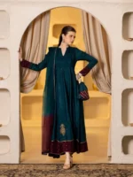 THE AFFORDABLE DESIGNER Teal Frock - Image 2