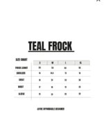 THE AFFORDABLE DESIGNER Teal Frock - Image 8