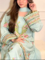 Sijal and Samaha  Mint green FARSHI - Image 4