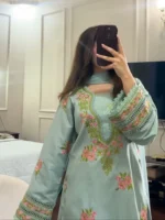 Sijal and Samaha  Mint green FARSHI - Image 6