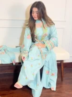 Sijal and Samaha  Mint green FARSHI
