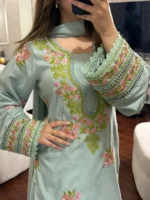 Sijal and Samaha  Mint green FARSHI - Image 2