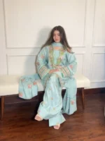 Sijal and Samaha  Mint green FARSHI - Image 3